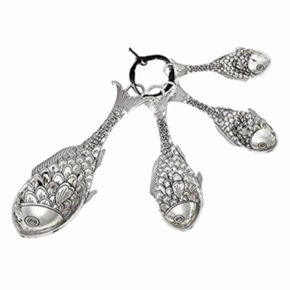 Ganz 4-Piece Set, Fish (ER32652) Measuring Spoon
